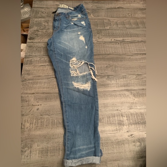 Women’s Vintage Reunion Rewash Karma Classic Rise Jean, 13/31 size, 25”Long, EUC - Picture 8 of 8